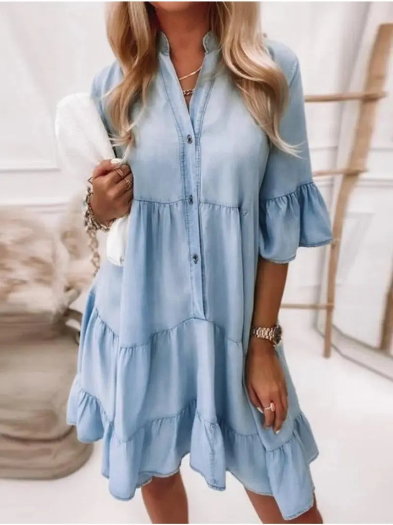 shein cotton dresses Clear As Day Maxi Dress
