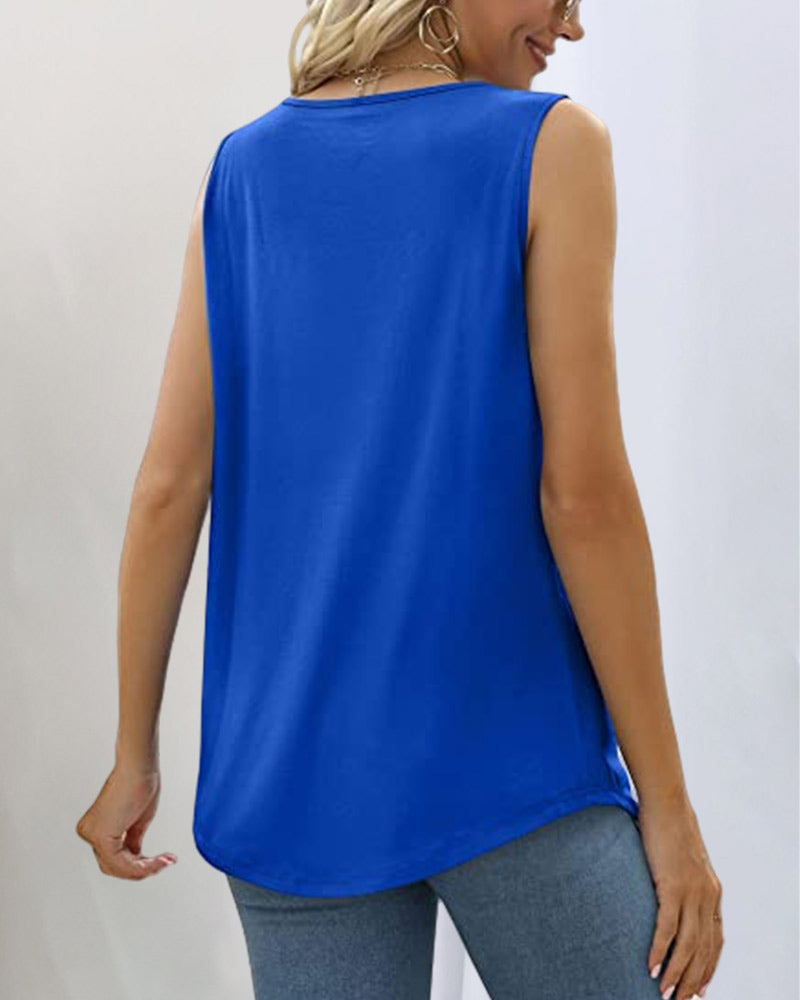 Nora™ | Sleeveless Top with Square Neckline