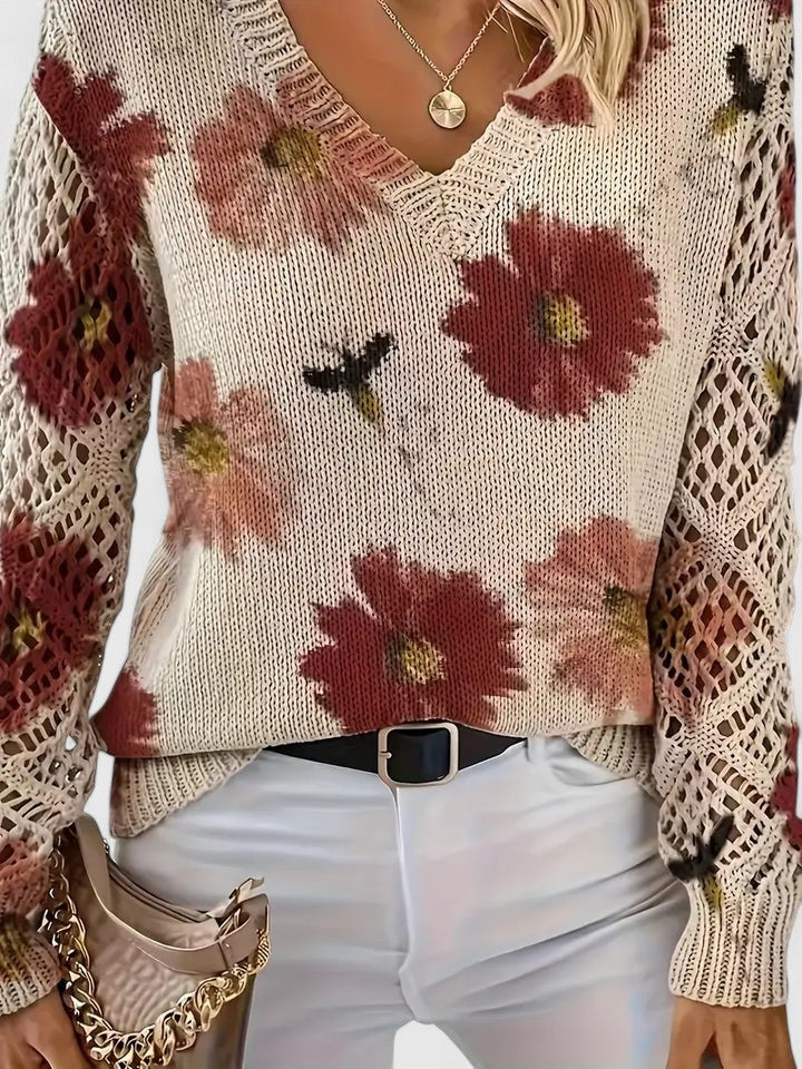Ellie™ | Elegant Floral Pullover
