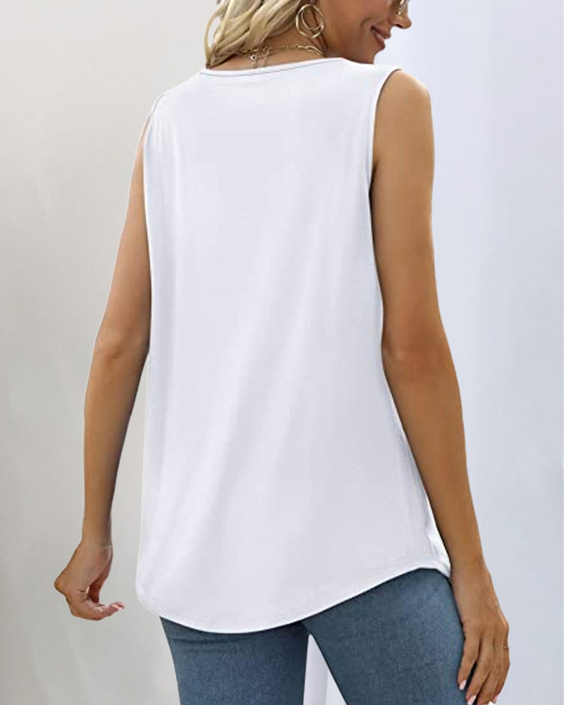 Nora™ | Sleeveless Top with Square Neckline