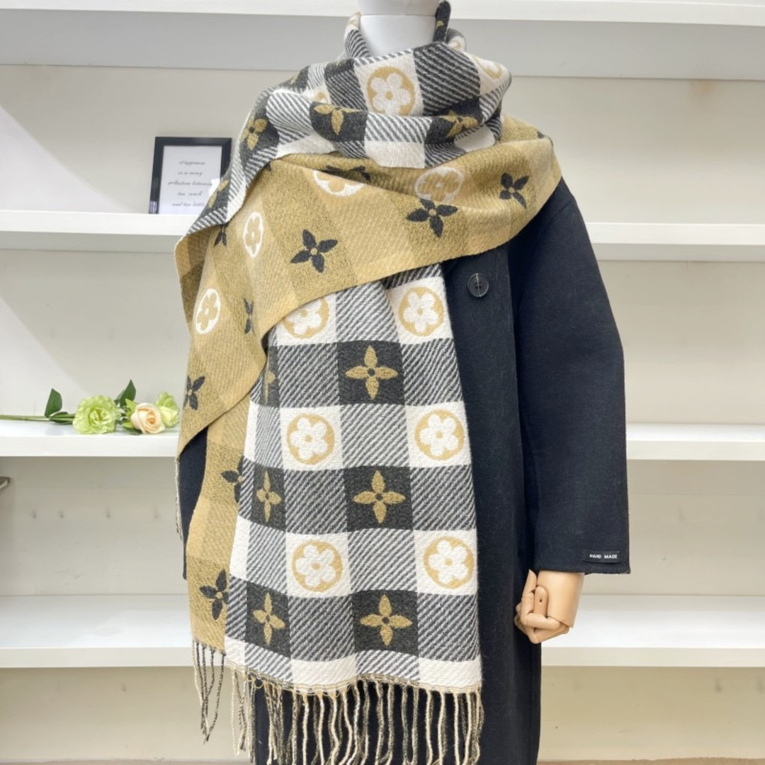 ZOLANI™ | Comfy Warm Plaid Double Side Tassel Scarf