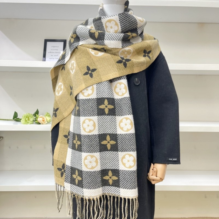 ZOLANI™ | Comfy Warm Plaid Double Side Tassel Scarf