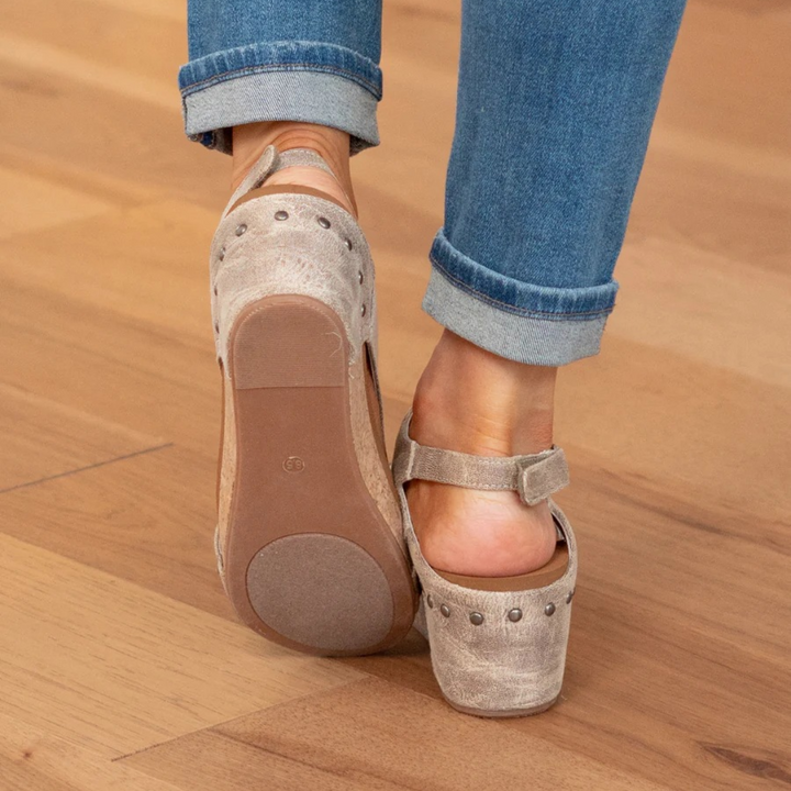 Linda™ | Suede Wedge Sandals