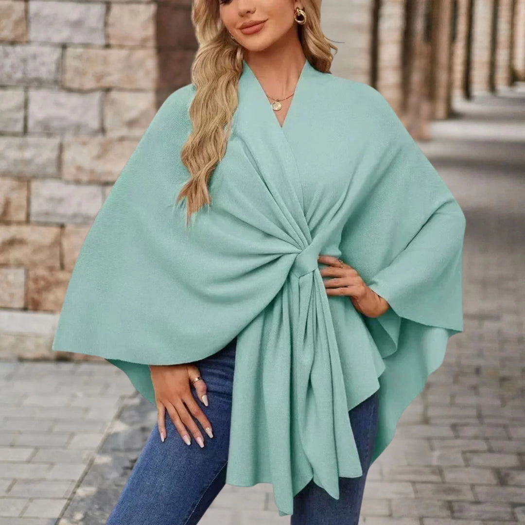 Briana™ | Elegant Draped Poncho