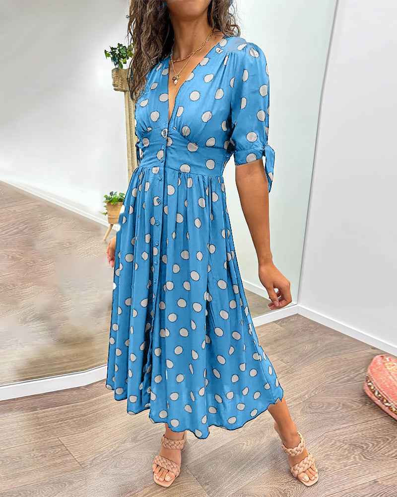 Bailey™ | Elegant Polka Dot Dress