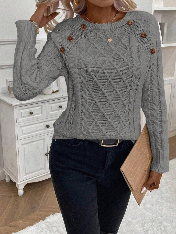 Betsy™ | Button-Detail Cable Jumper