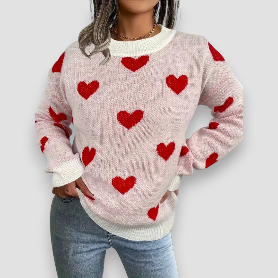 Katherine™ | Elegant Hearts Sweater
