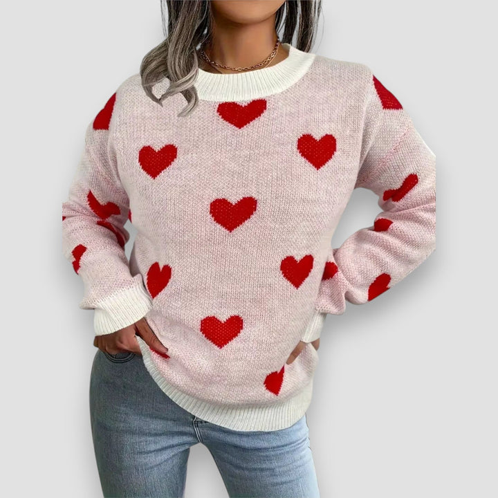 Katherine™ | Elegant Hearts Sweater