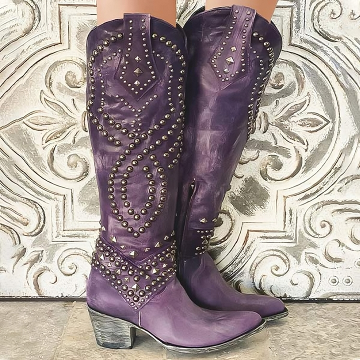 Axela™ | Western Knee-High Boots