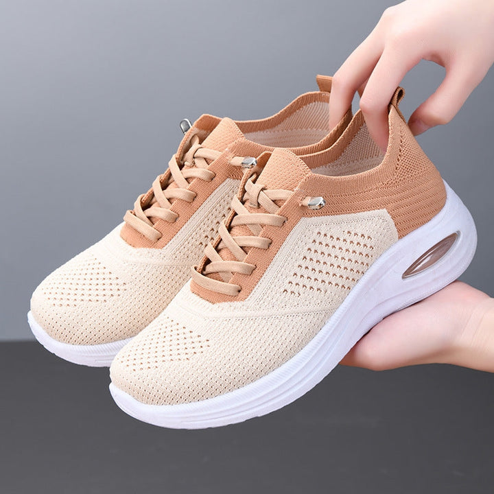 Breezy | Women's Mesh Lace Up Sneakers Air Cushion Walking Shoes