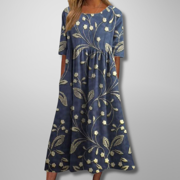 Gail™ | Relaxed Floral Midi Dress