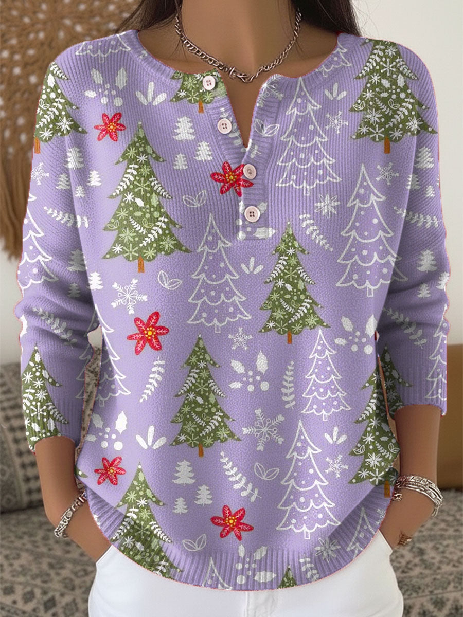 Raegan™ | Christmas Sweater with Buttons