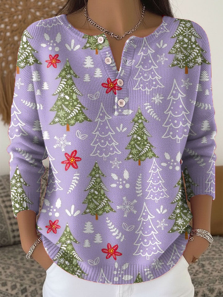 Raegan™ | Christmas Sweater with Buttons