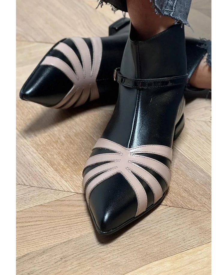 Danna™ | Pointed Geometric Ankle Boot