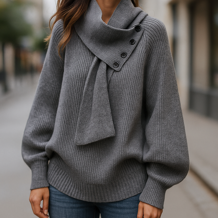 Imogen™ | Cozy Scarf-Neck Sweater