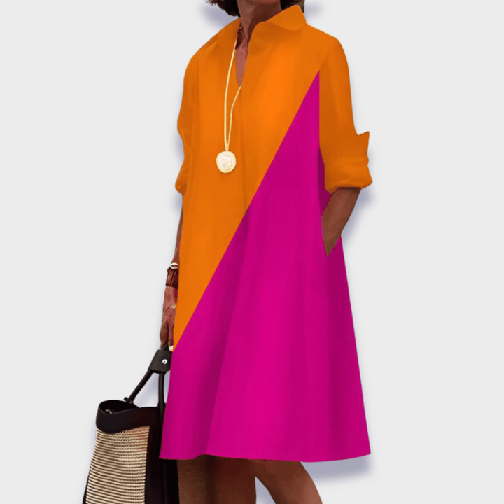 Leah™ | Elegant Midi Polo Dress