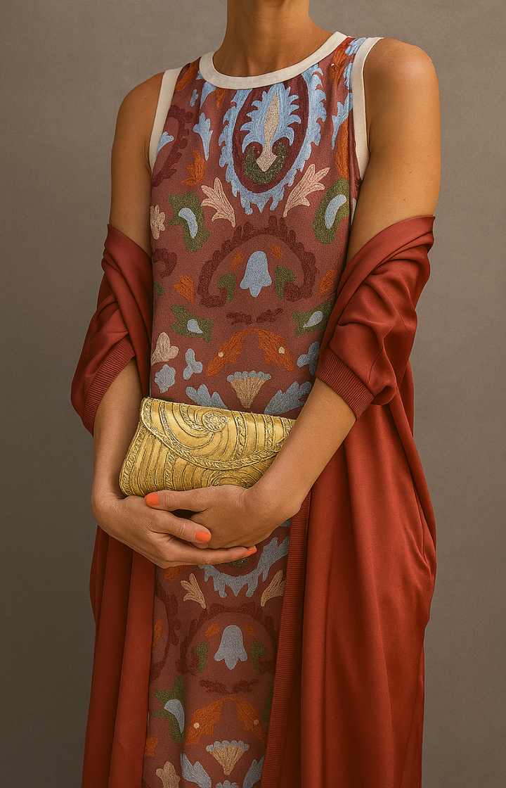 Alexia™ | Matching Long Dress & Coat Set