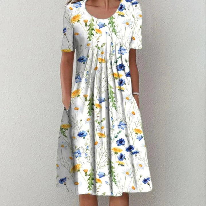 Gwendolyn™ | Stylish and Casual Floral Dress with Pockets