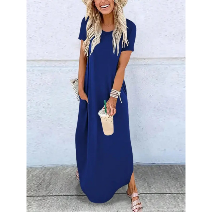 Dora™ | Casual Summer Round Neck Maxi Dress