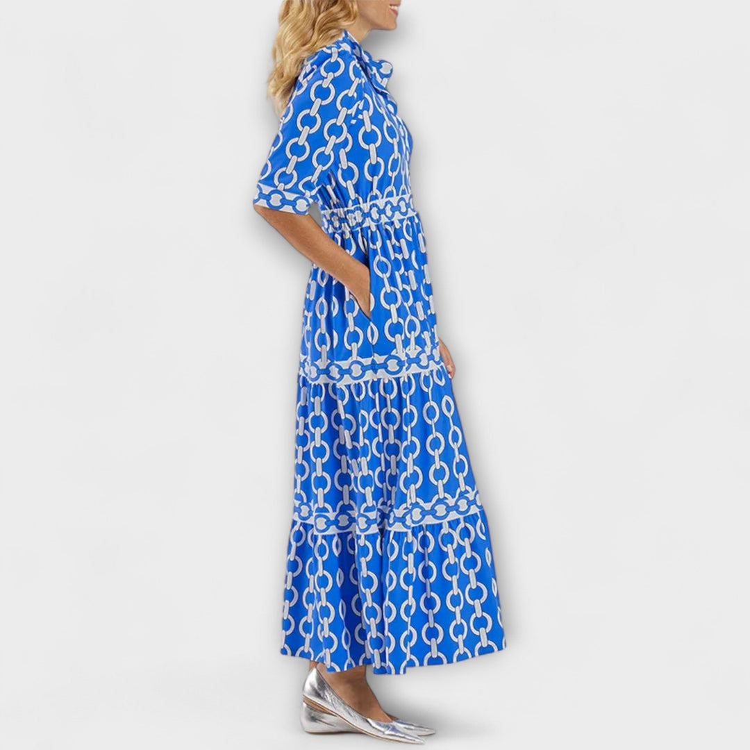 Wendy™ | Midi Dress with Chain Pattern