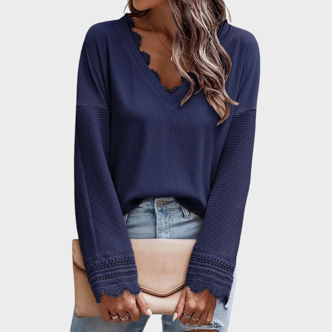 Lillian™ | Elegant Sweater With Lace