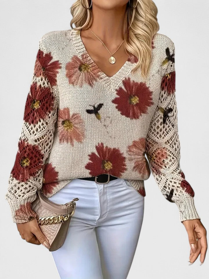 Ellie™ | Elegant Floral Pullover