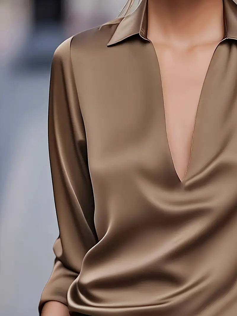 Eva™ | Premium V-Neck Blouse