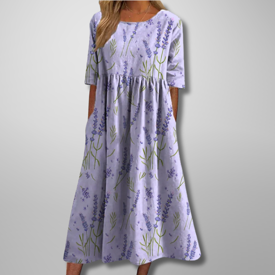 Gail™ | Relaxed Floral Midi Dress