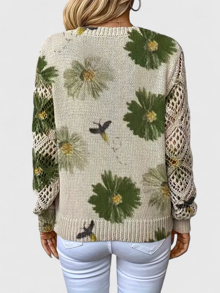 Mae™ | Elegant Sweater with Floral Pattern