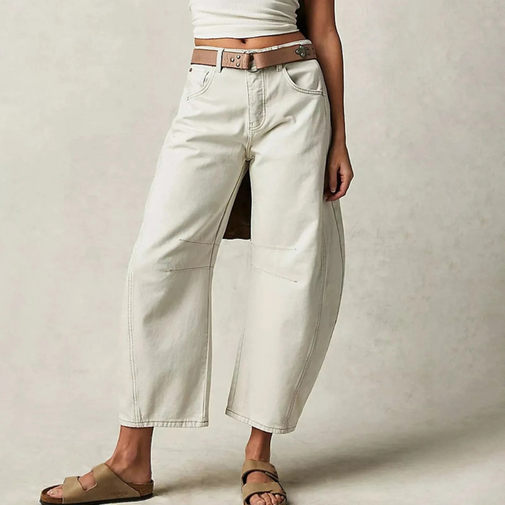 Barrel | Women's High Waist Barrel Leg Jeans Relaxed Fit Denim