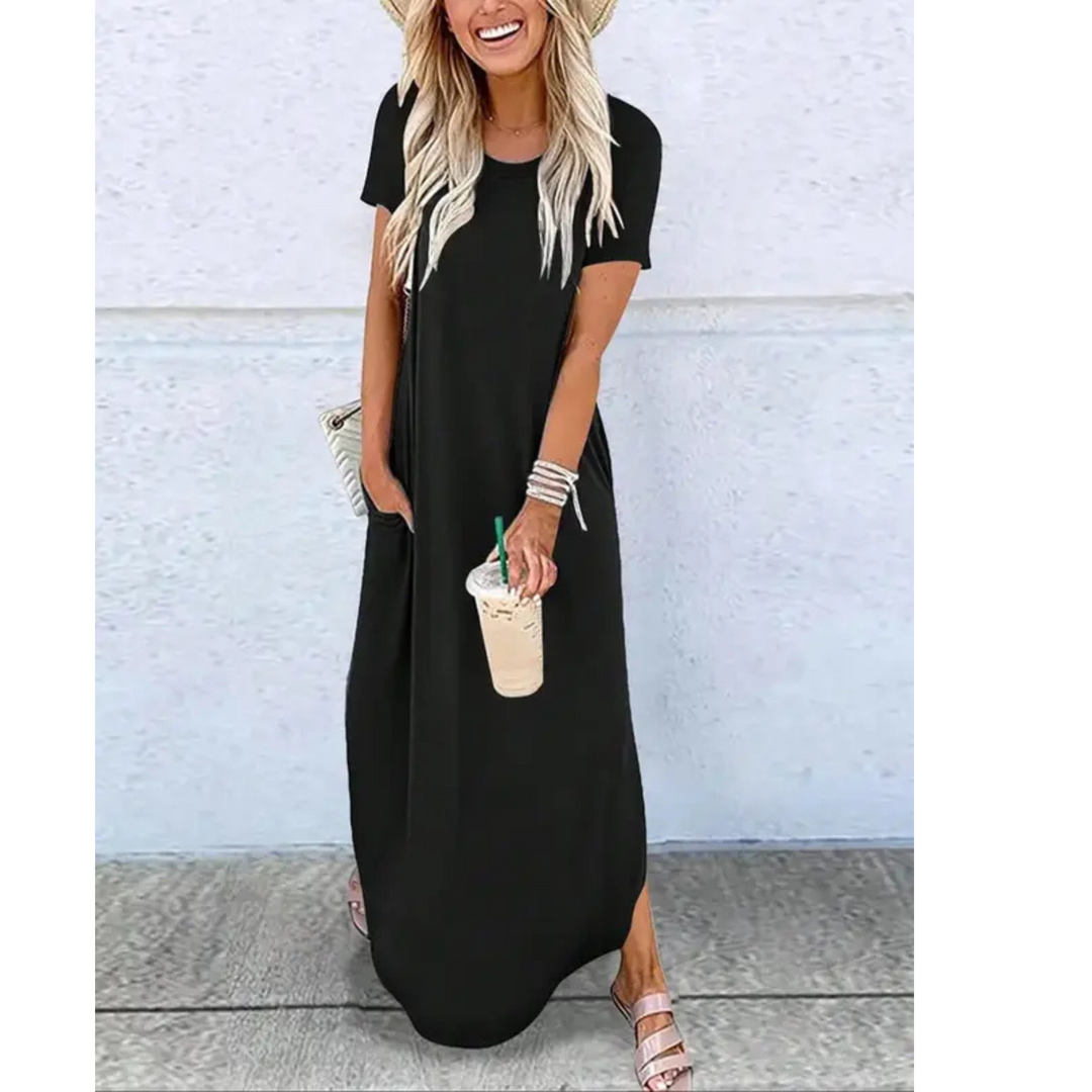 Dora™ | Casual Summer Round Neck Maxi Dress