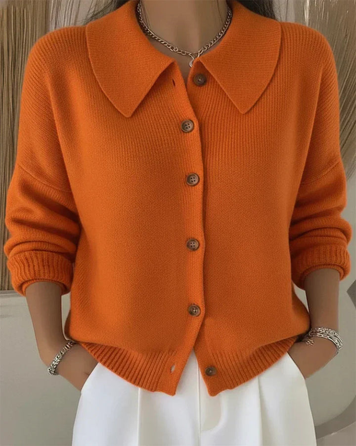 Sienna™ | Button Collar Cardigan