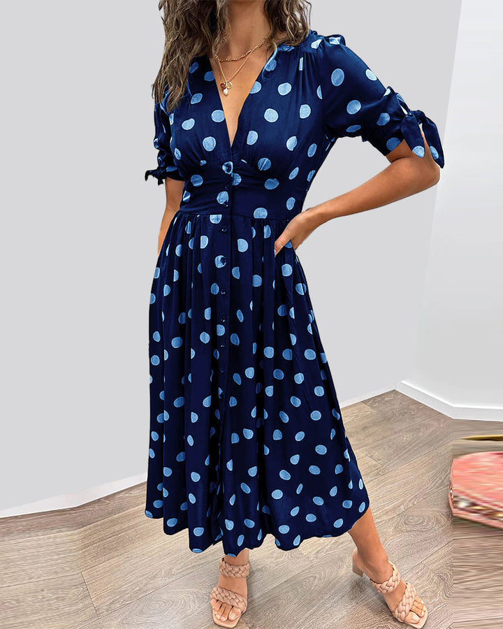 Bailey™ | Elegant Polka Dot Dress