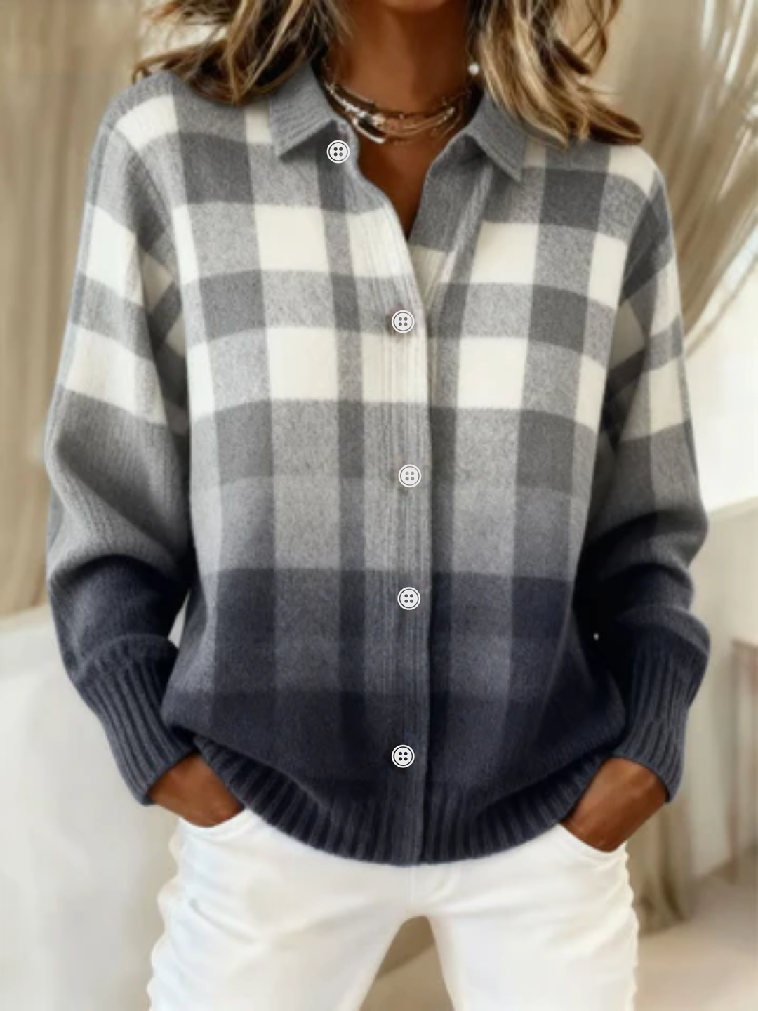 Maya™ | Checkered Blouse