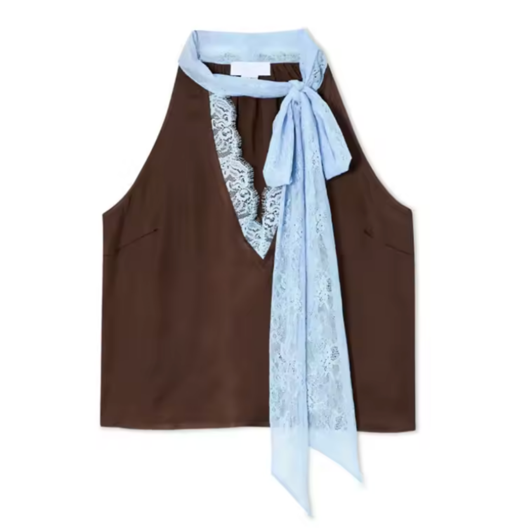 Mabel™ | Elegant Lace Panel Top & Skirt Set