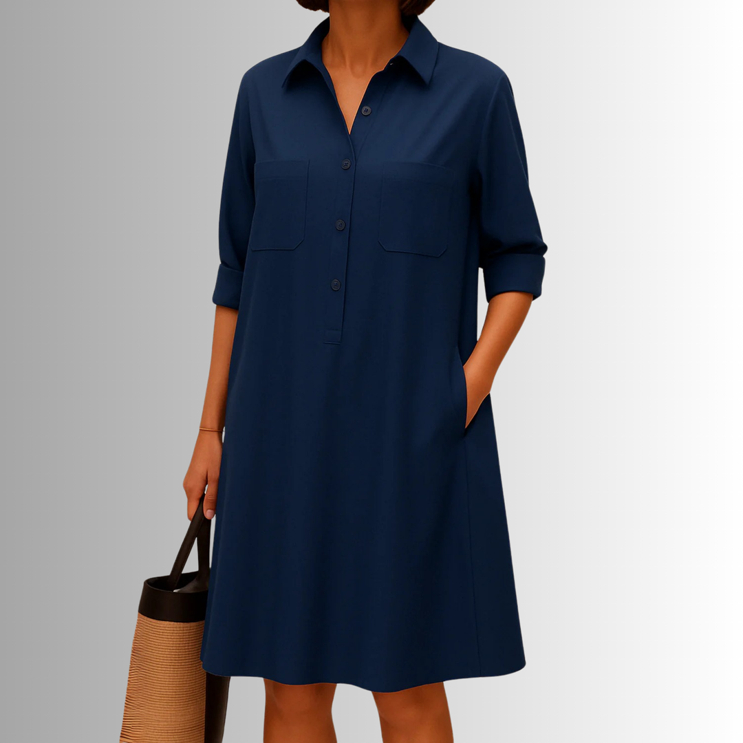 Cathy™ | Lightweight Button Dress