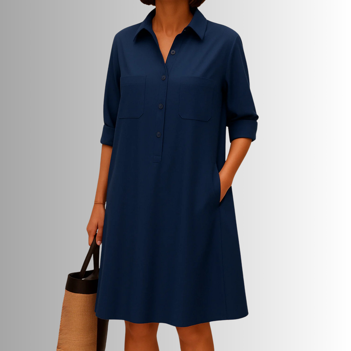 Cathy™ | Lightweight Button Dress