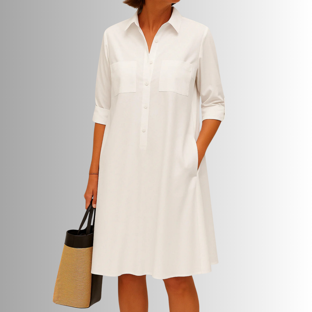 Cathy™ | Lightweight Button Dress