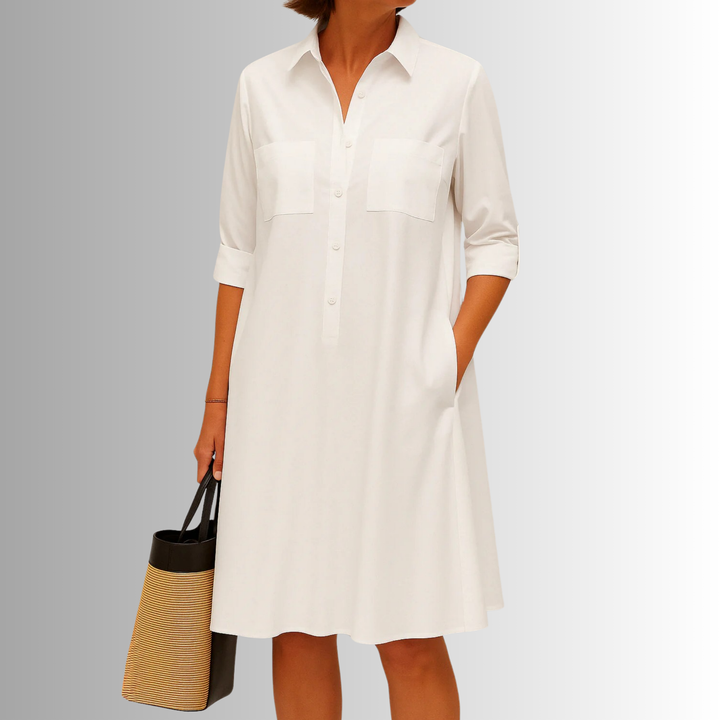 Cathy™ | Lightweight Button Dress