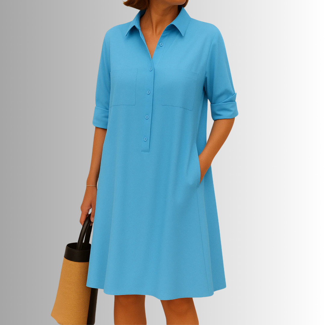 Cathy™ | Lightweight Button Dress