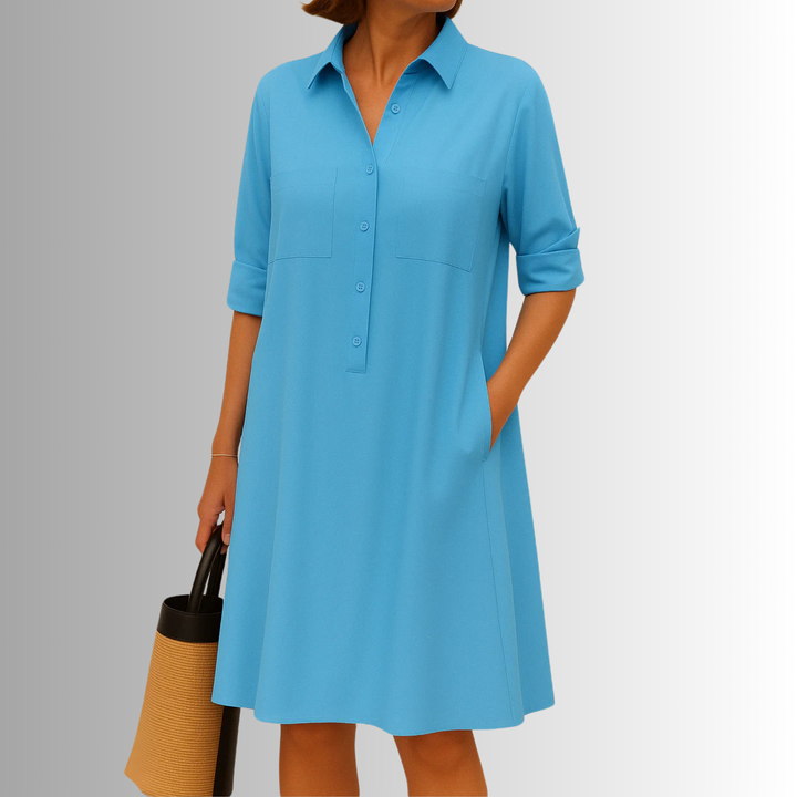 Cathy™ | Lightweight Button Dress