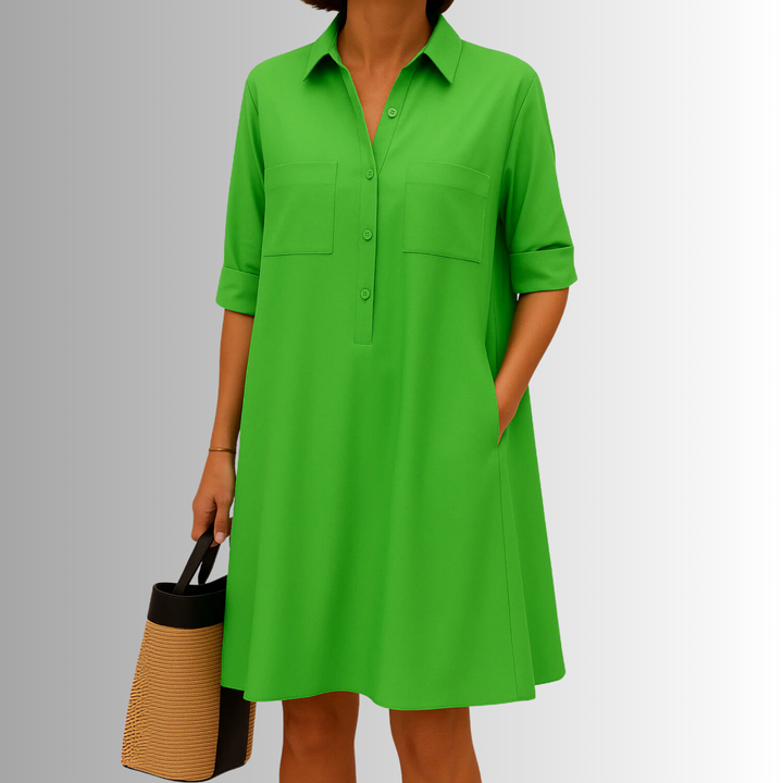 Cathy™ | Lightweight Button Dress