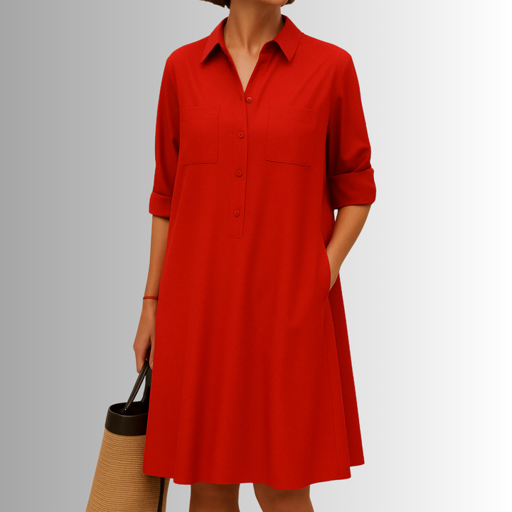 Cathy™ | Lightweight Button Dress