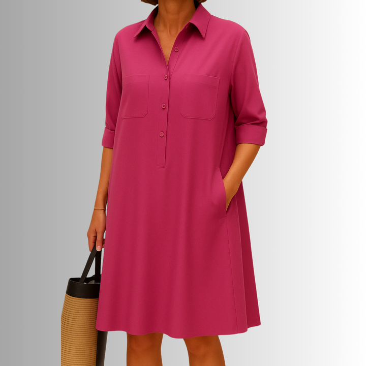 Cathy™ | Lightweight Button Dress