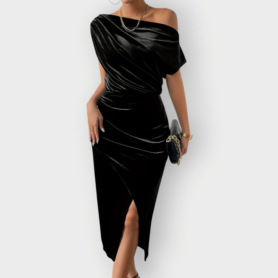 Carrie™ | Off-Shoulder Midi Dress