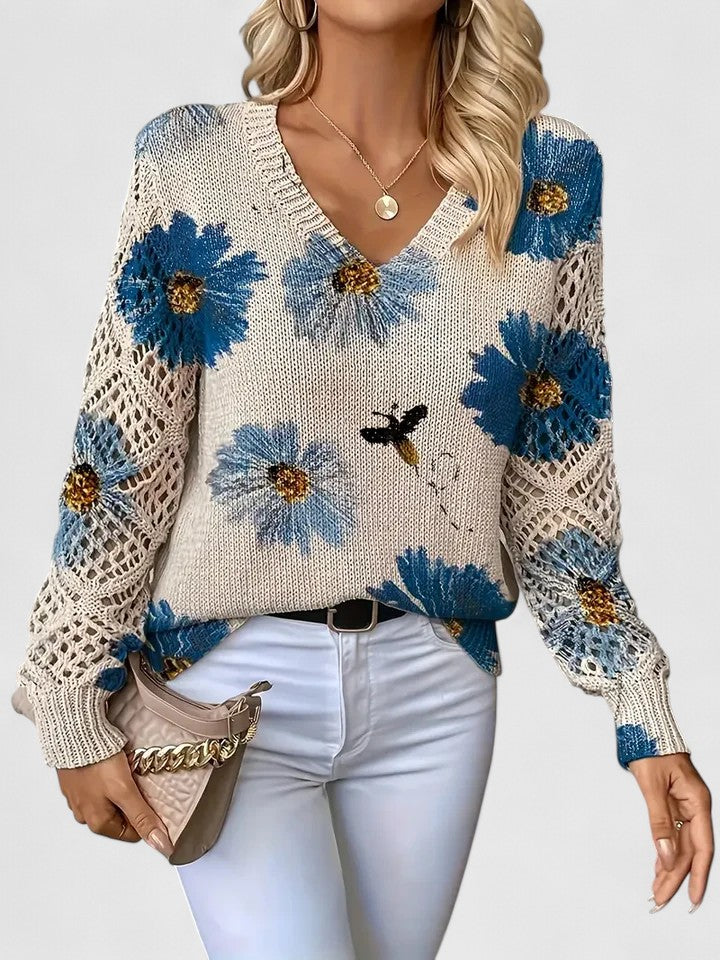 Ellie™ | Elegant Floral Pullover