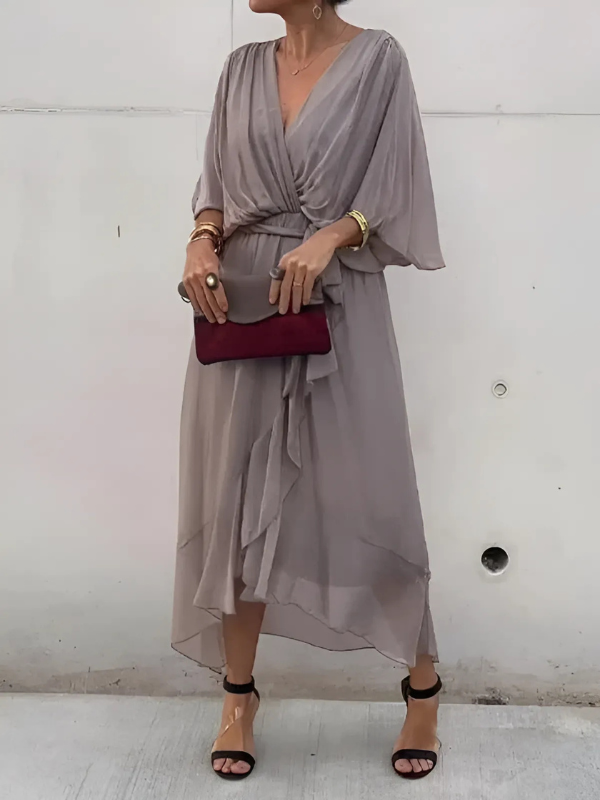 Lori™ | Timeless Wrap Midi Dress