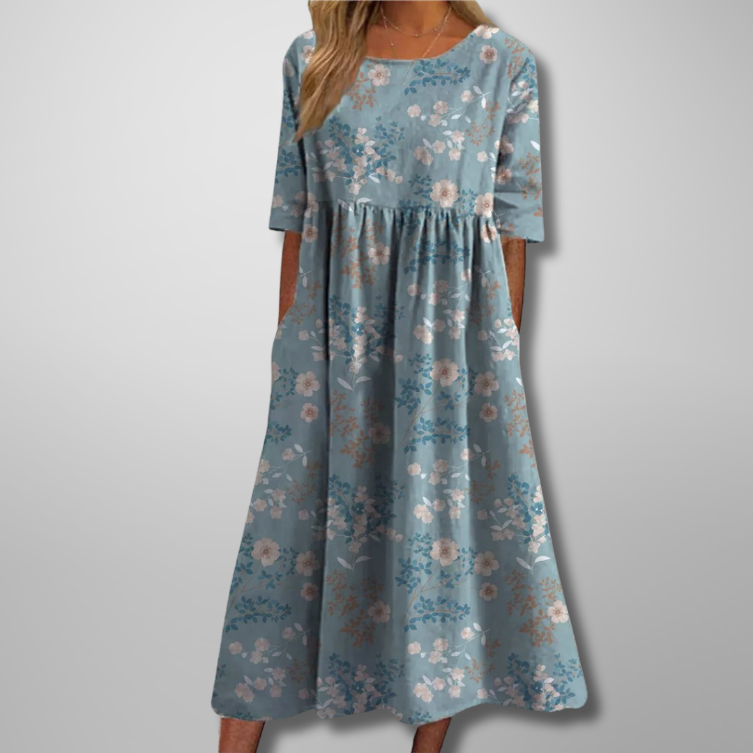 Gail™ | Relaxed Floral Midi Dress