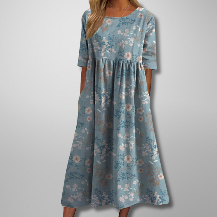 Gail™ | Relaxed Floral Midi Dress
