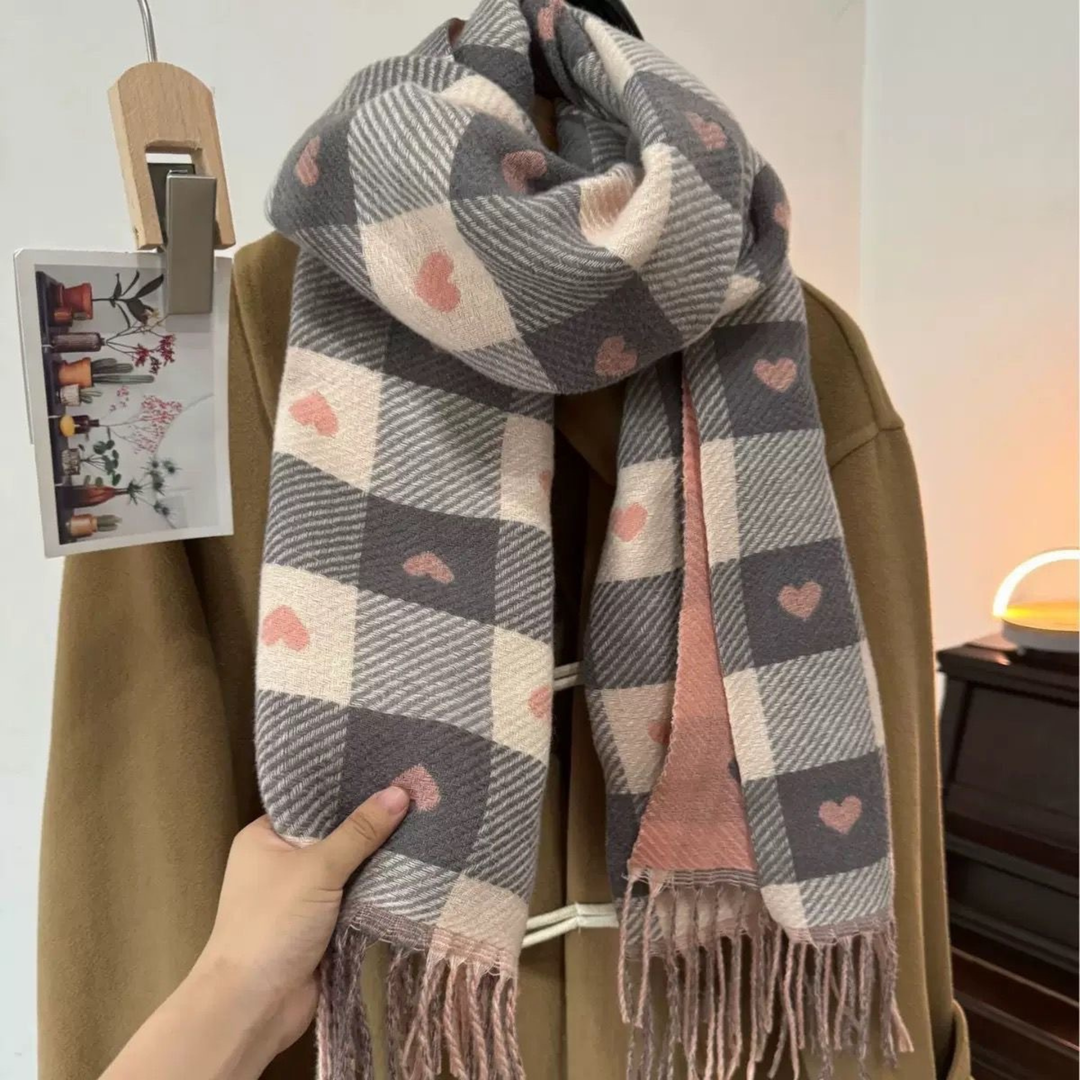 ZOLANI™ | Comfy Warm Plaid Double Side Tassel Scarf